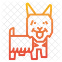 Silky Dog Animal Icon