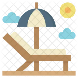 Silla de playa  Icono