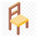 Silla Silla De Madera Silla Sin Brazos Icono