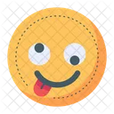 Silly Crazy Emoji Icon