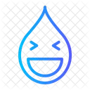 Silly Emoji Smileys Expression Emoticon Mineral Water Drop Blood Icon