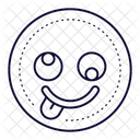 Silly Crazy Emoji Icon