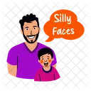 Silly Faces Joking Playing Icon