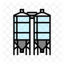 Silo Cement Concrete Icon