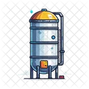 Silo De Almacenamiento Icono