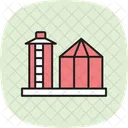 Graos Silo Fazenda Ícone