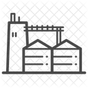 Silo Factory Industry Icon