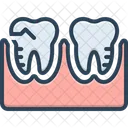 Silueta Molar Tratamiento Ortodoncia Icono