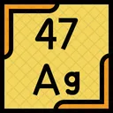 Silver Periodic Table Chemistry Icon