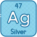 Silver Chemistry Periodic Table Icon