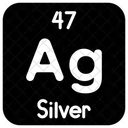 Silver Chemistry Periodic Table Icon