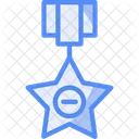 Silver Star Military Commendation Heroic Action Award Icon