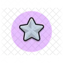 Silver Star Star Rating Icon