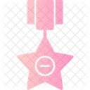 Silver Star Military Commendation Heroic Action Award Icono