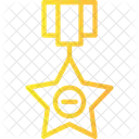 Silver Star Military Commendation Heroic Action Award Icono