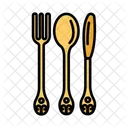 Antique Silverware Vintage Icon