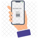 ブロックされた SIM、ロックされた SIM、SIM ブロック アイコン