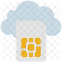 Cloud Computing Sim Icon