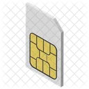 Sim Card 3 D Image 3 D Model Icon