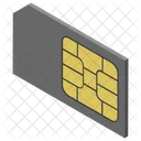 Sim Card 3 D Image 3 D Model Icon