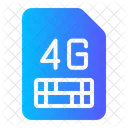 Sim Card Connection Internet Icon