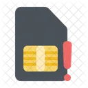 Sim Card Error Sim Card Attention Icon