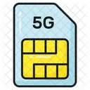 Sim Card Microchip Icon