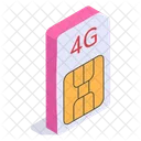 Sim Card Microchip Icon