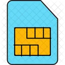 SIM Chip Karte Symbol