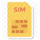 Sim Chip Karte Symbol