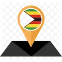 Simbabwe Flagge Symbol