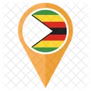 Simbabwe Flagge Symbol