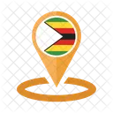 Simbabwe Flagge Symbol