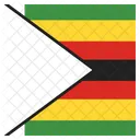 Simbabwe Flagge Symbol