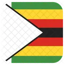 Simbabwe Flagge Symbol