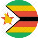 Simbabwe Flagge Land Symbol