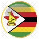 Simbabwe Land Flagge Symbol