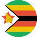 Simbabwe Flagge Welt Symbol