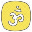 Simbolo Om Om Simbolo Hindu Icono