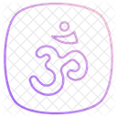 Simbolo Om Om Simbolo Hindu Icono