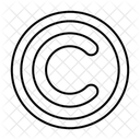 Simbolo De Copyright Icon