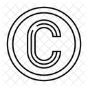 Simbolo De Copyright Icon