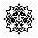 Simbolo De Estrella Chakra Mandala Icono