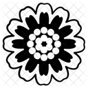 Simbolo De Flor Diseno Floral Flor Decorativa Icon