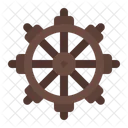 Rueda Del Dharma Budismo Espiritualidad Icono