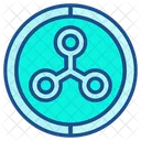 Simbolo De Ondulacao Moeda Criptografica Moeda Criptografada Icon
