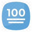 100 Punti Simbolo Icon