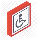 Simbolo Di Disabilita Segno Di Handicap Disabilita Fisica Icon