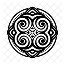 Simbolo Koru Girando Mandala Icono