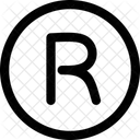 R Simbolo R Letra Icono